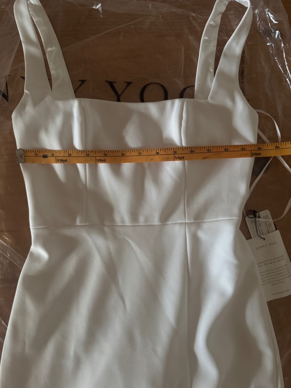Jenny Yoo, Wedding Dress, Midi, White, Blaire, Women's 0 - Picture 8 of 15